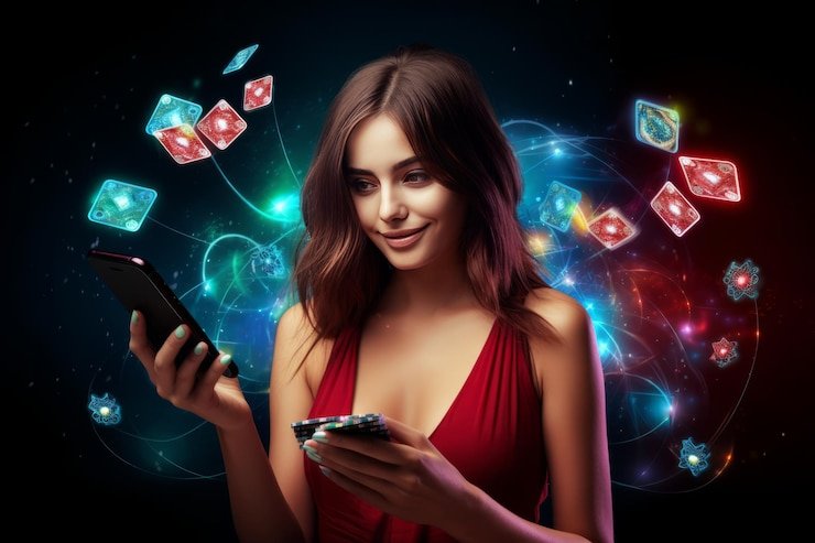 Tampilan 3D Number Game dengan tiga digit yang bersinar di layar 777luck